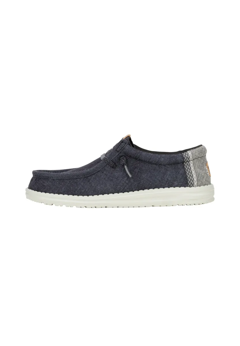 Wally Jute - Slip-On Schuhe - Schnürer - black granite grey