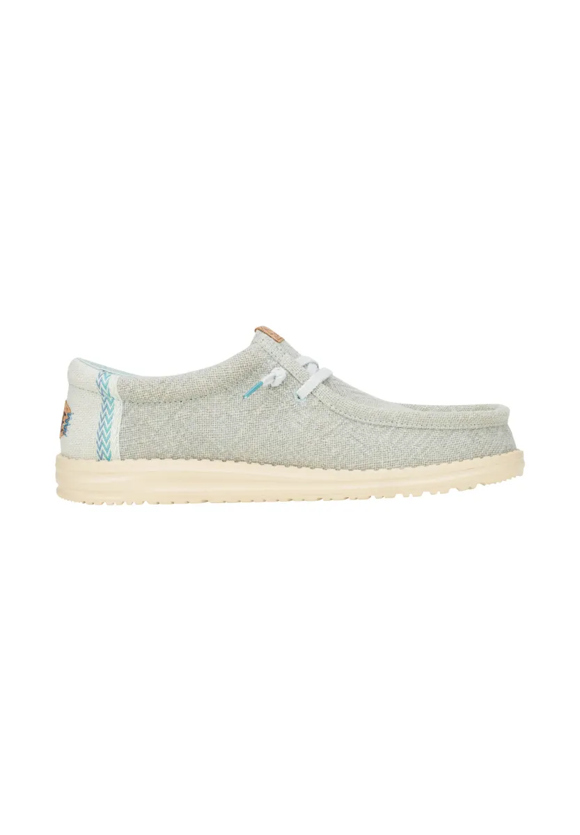 Wally Jute - Slip-On Schuhe - Schnürer - cloud blue dawn blue
