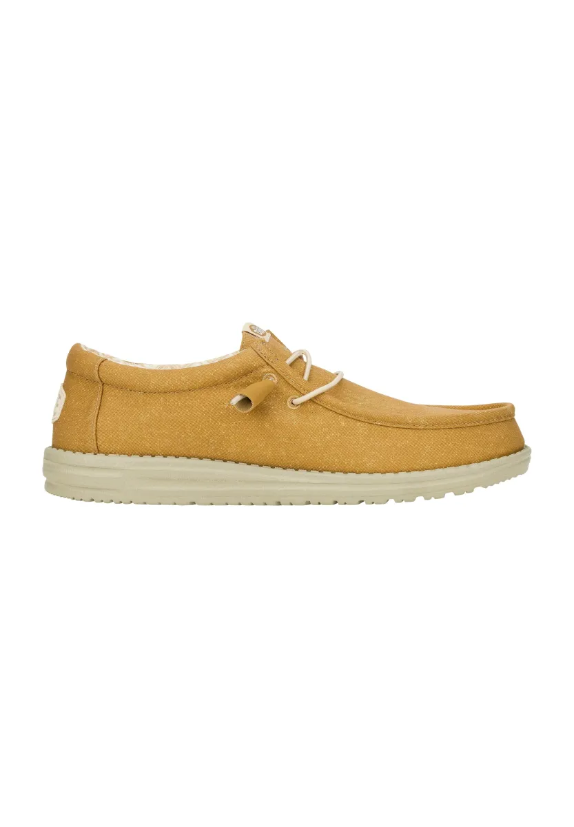 Wally Stretch Canvas - Slip-On Schuhe - Sportlicher Schnürer - cumin brown stone grey