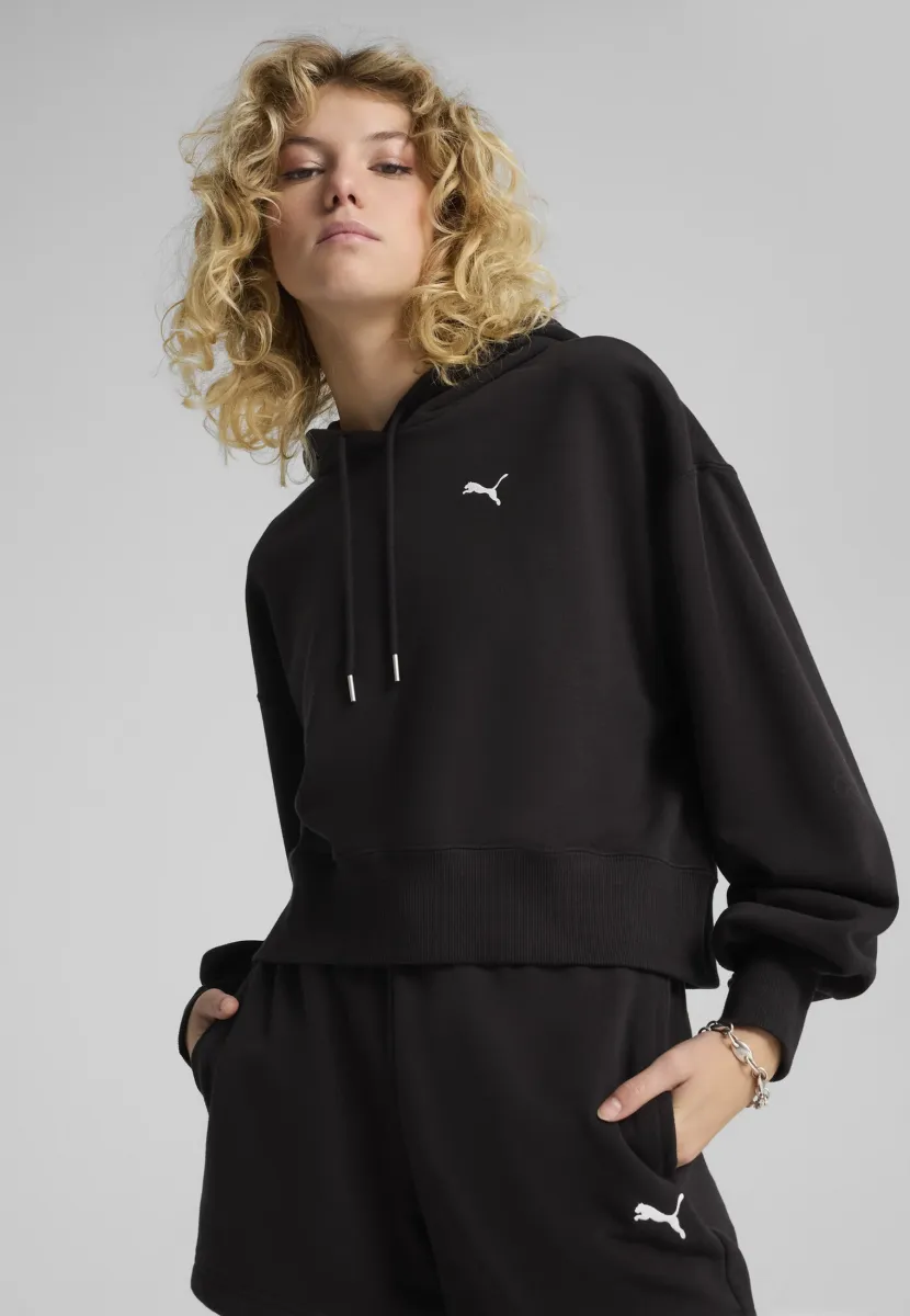 WARDROBE ESS RELAXED FIT  - Kapuzenpullover - black