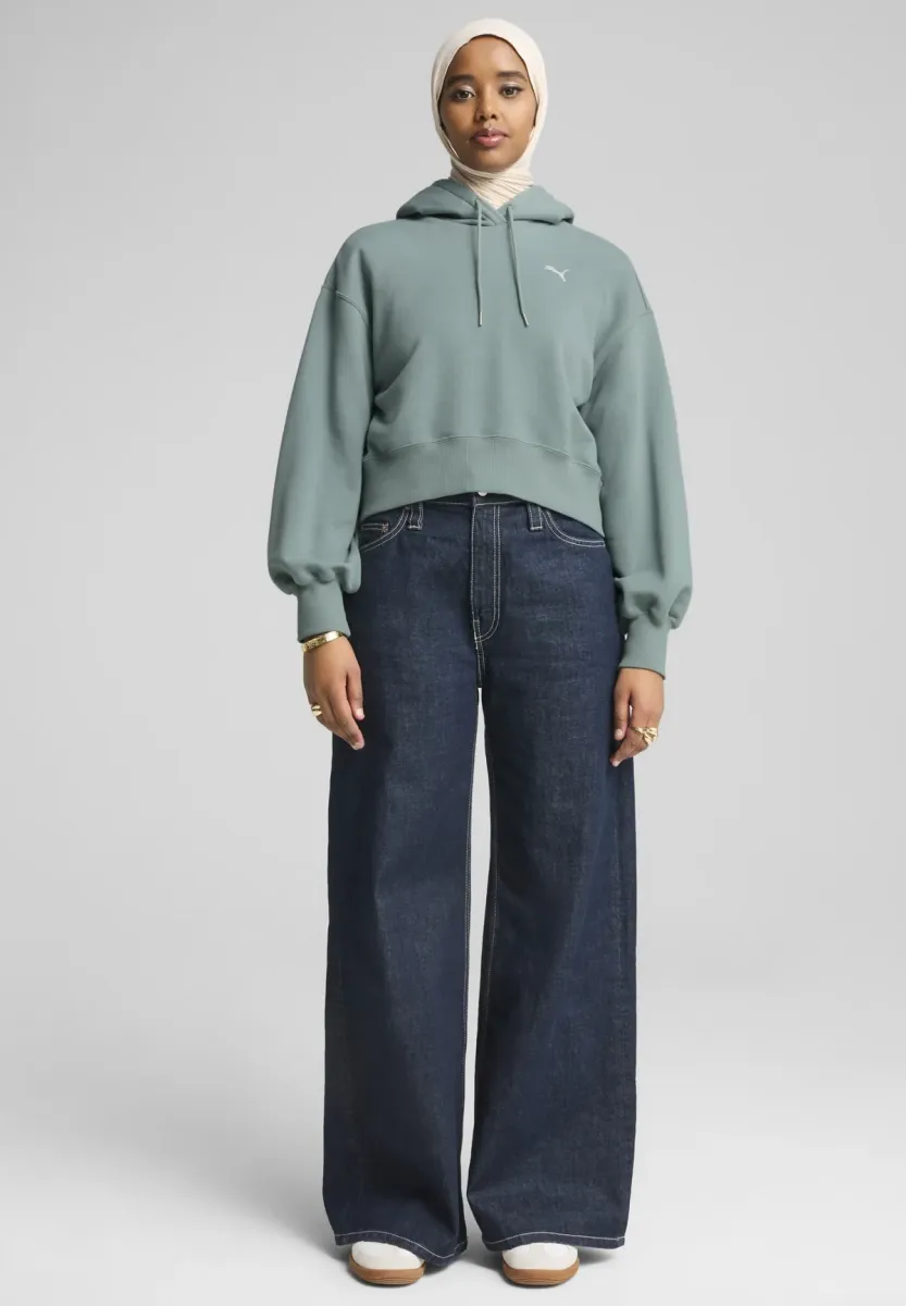 WARDROBE ESS RELAXED FIT  - Kapuzenpullover - green moon