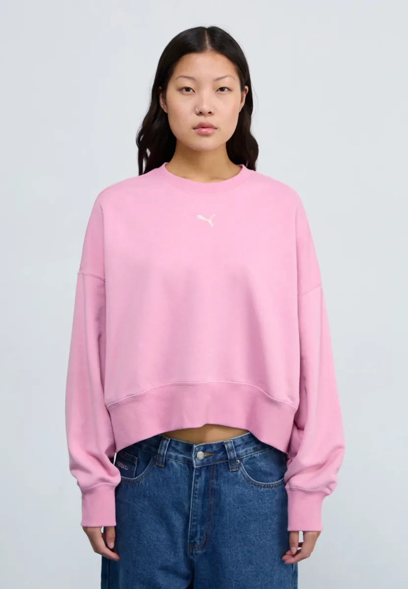 WARDROBE OVERSIZED CREW - Sweatshirt - poised pink