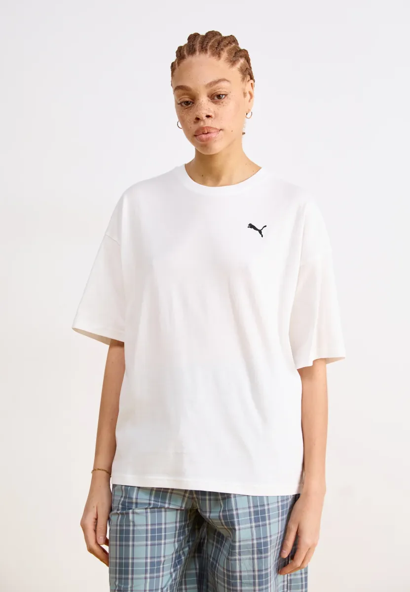 WARDROBE OVERSIZED TEE - T-Shirt basic - white