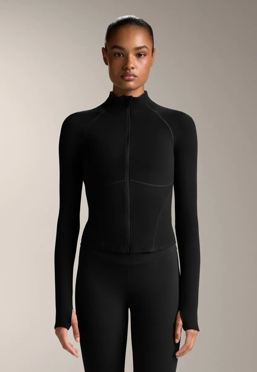 WARM TECHNICAL WITH SEAMS - Trainingsjacke - black