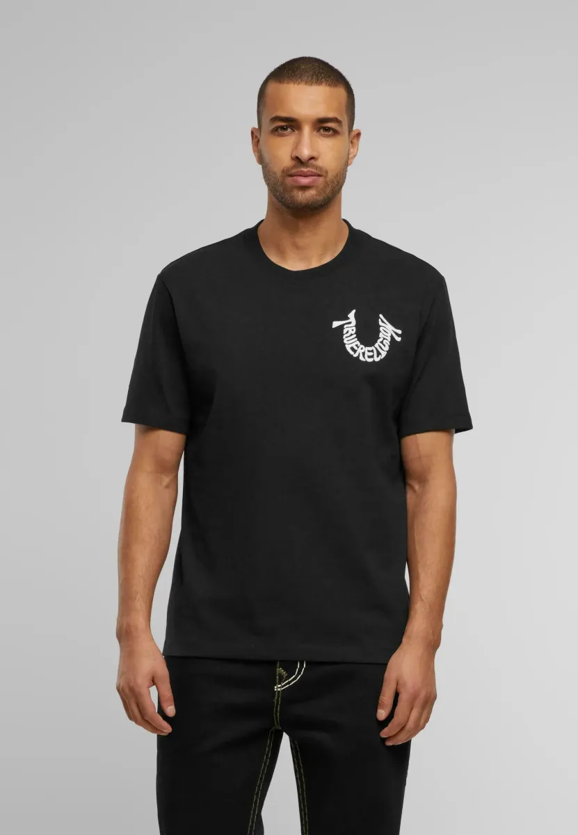 WARPED TR TEE - T-Shirt print - black