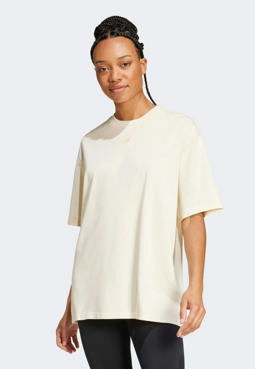 WASHED TEE - T-Shirt basic - cream white