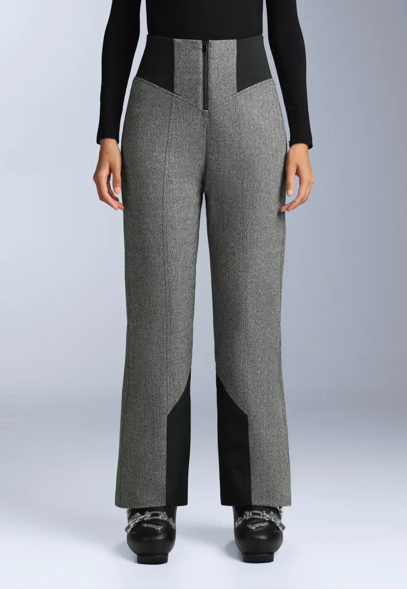 WATER-RESISTANT FELLEX® WOOL BLEND HIGH-RISE FLARE SKI - Snowboard-Hosen - grey