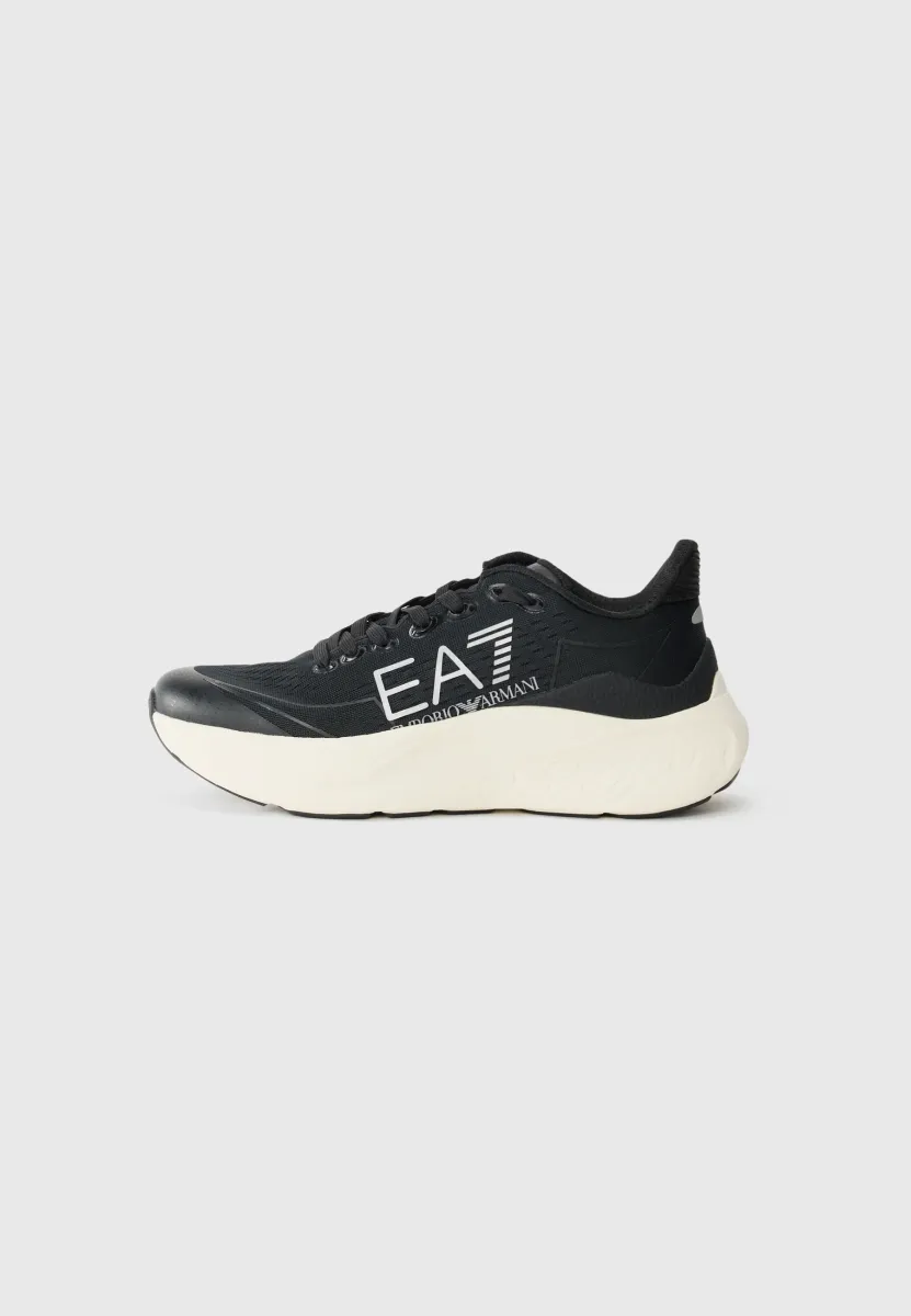 WAVE CRACKING UNISEX - Sneaker low - black/silver-coloured/white