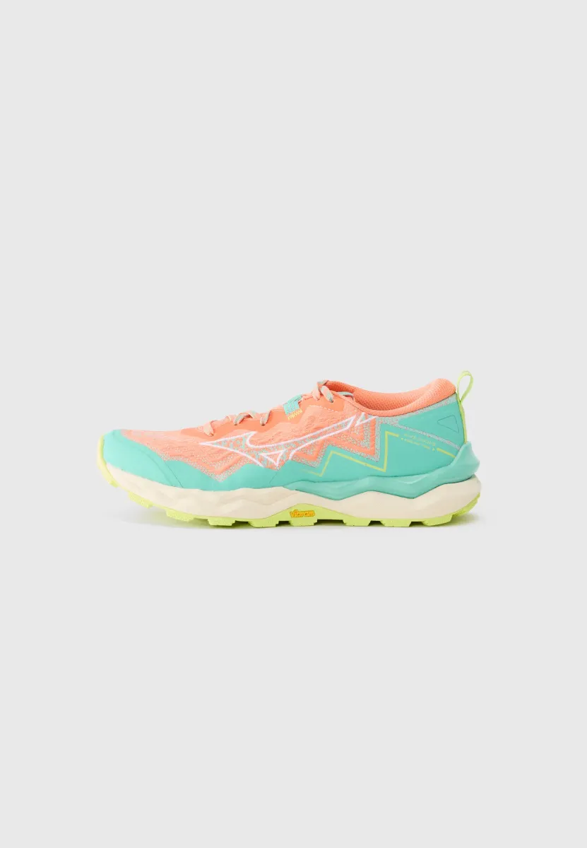 WAVE DAICHI 9 - Laufschuh Trail - fresh salmon/white/sharp green