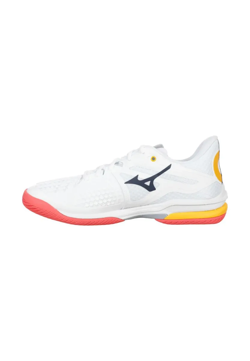 WAVE EXCEED TOUR ALLCOURT - Multicourt Tennisschuh - white/calypso coral/icelandic blue