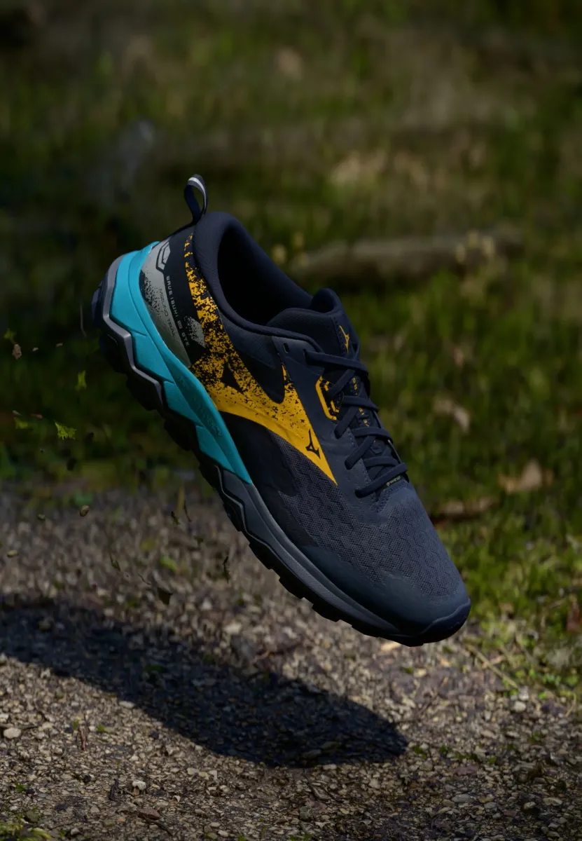 WAVE - Laufschuh Trail - odyssey gray/citrus/baritone blue