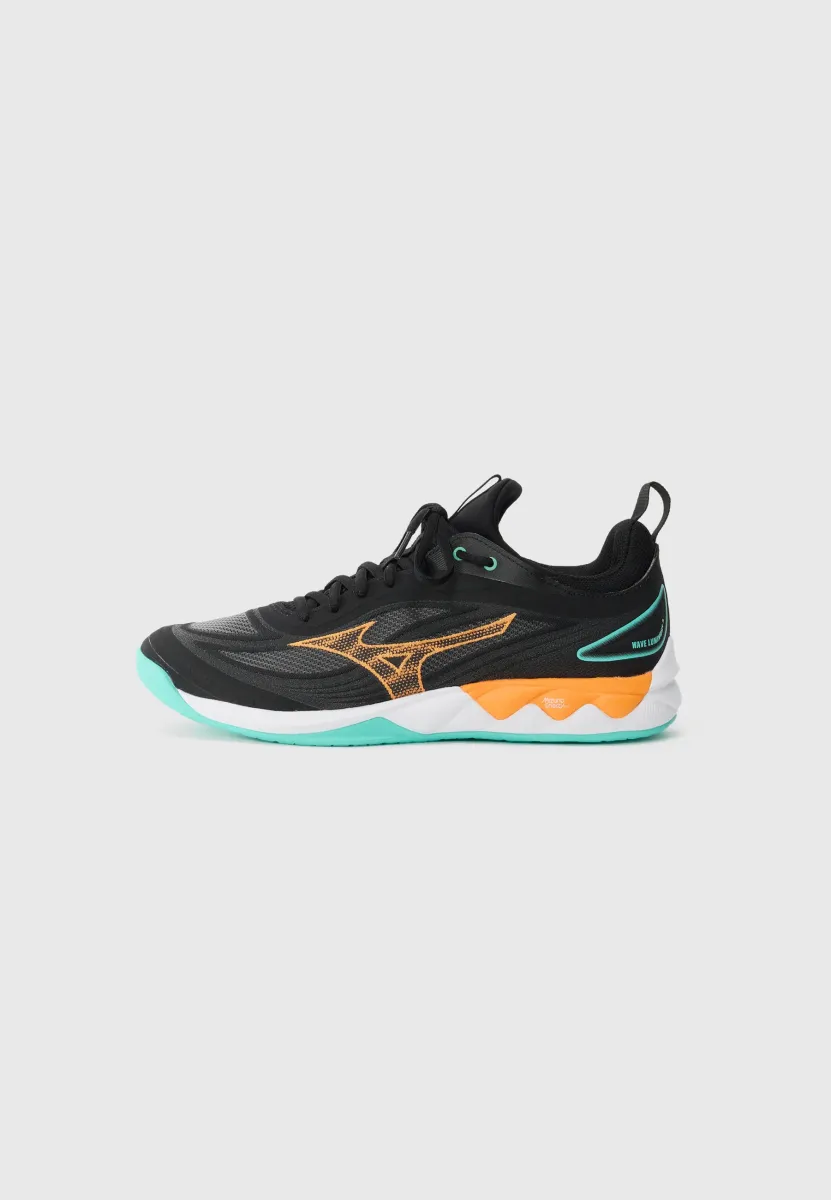 WAVE LUMINOUS 3 - Volleyballschuh - black/tangelo/ice green