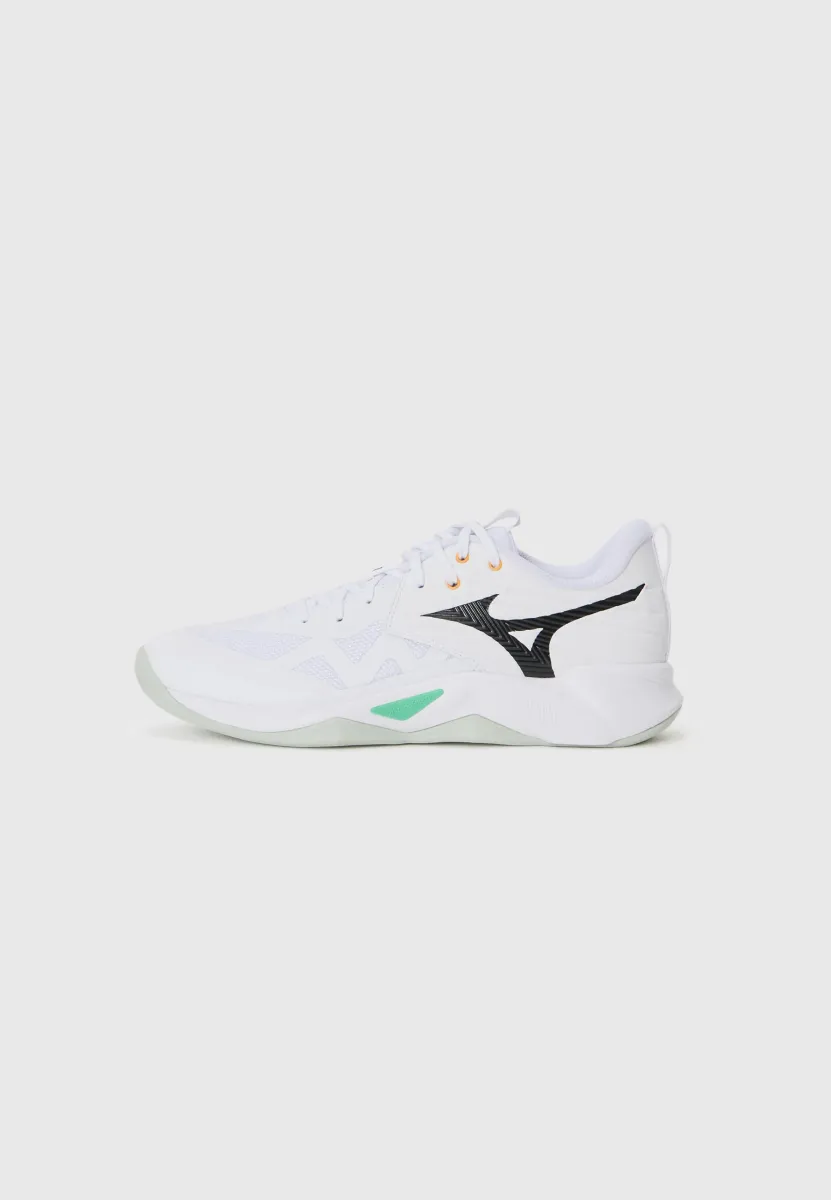 WAVE MOMENTUM PRO - Volleyballschuh - white/black/frozen emerald