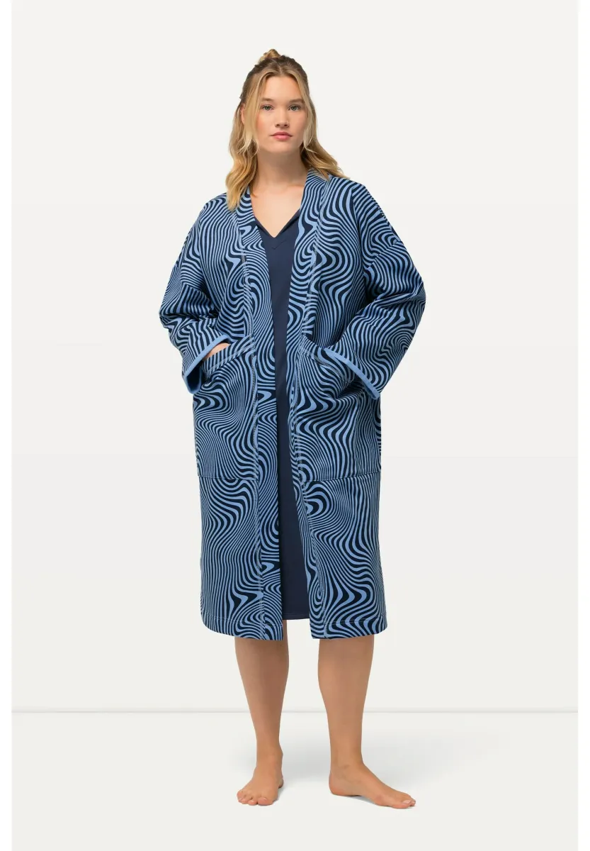 WAVE OPEN SHAPE LONG SLEEVE  - Strickjacke - night blue