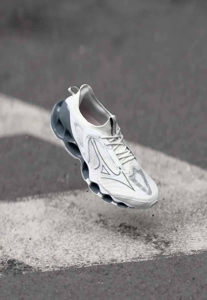 WAVE PROPHECY 14 UNISEX - Laufschuh Straße - white/metallic gray