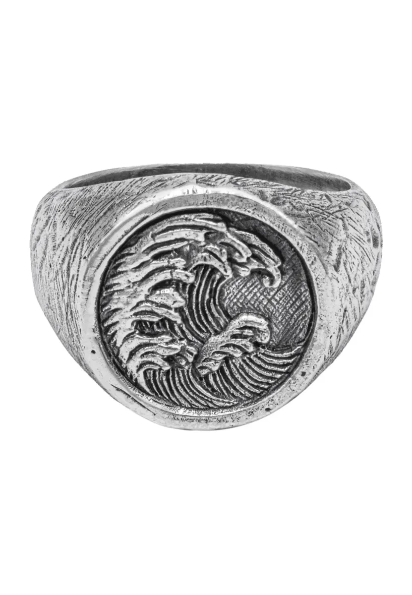 WAVE TIDE - Ring - silberfarben