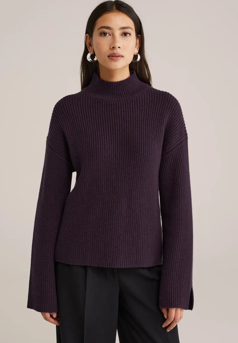 WE STUDIO - Strickpullover - aubergine