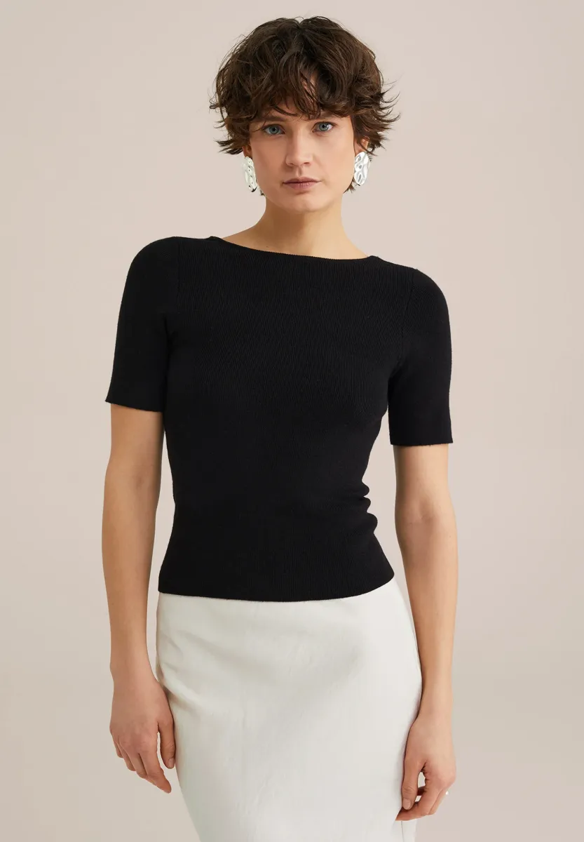 WE STUDIO - Strickpullover - black