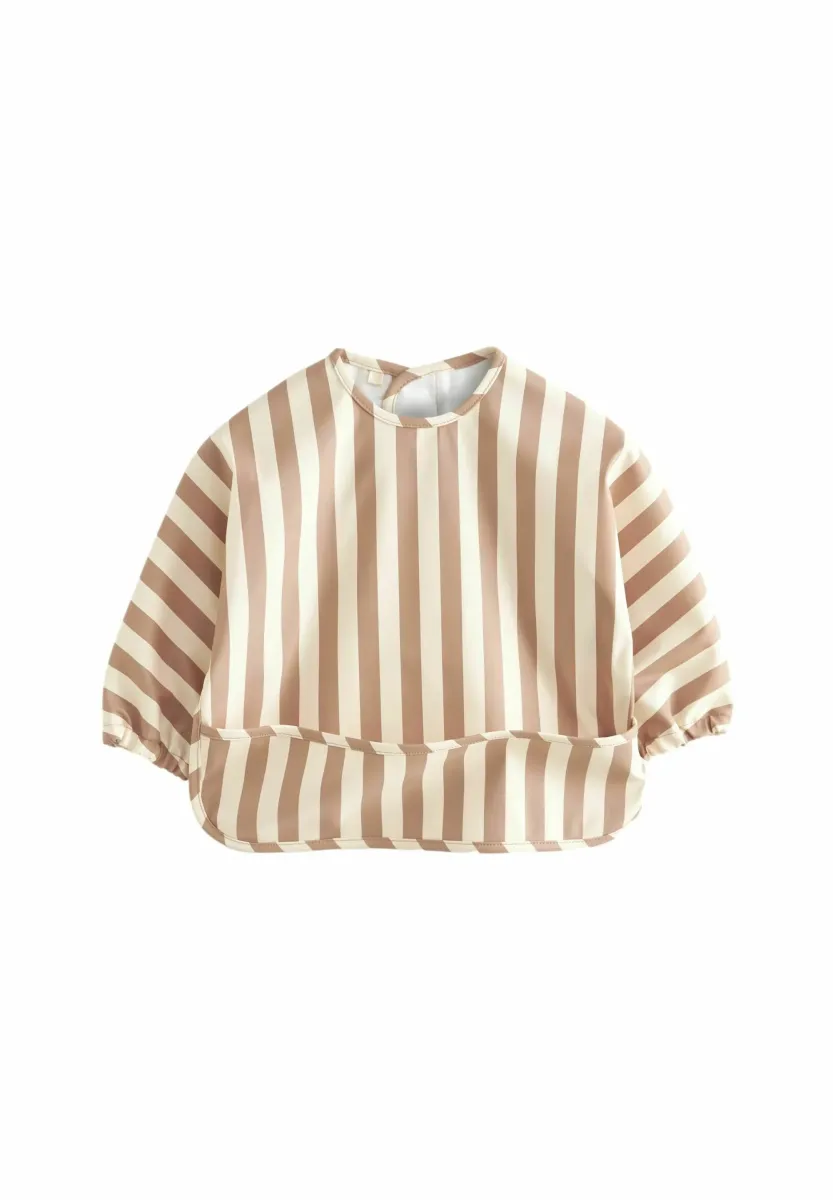 WEANING AND FEEDING SLEEVED - Lätzchen - neutral stripe