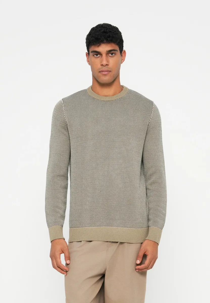WELLS CREW NECK - Strickpullover - washed stone