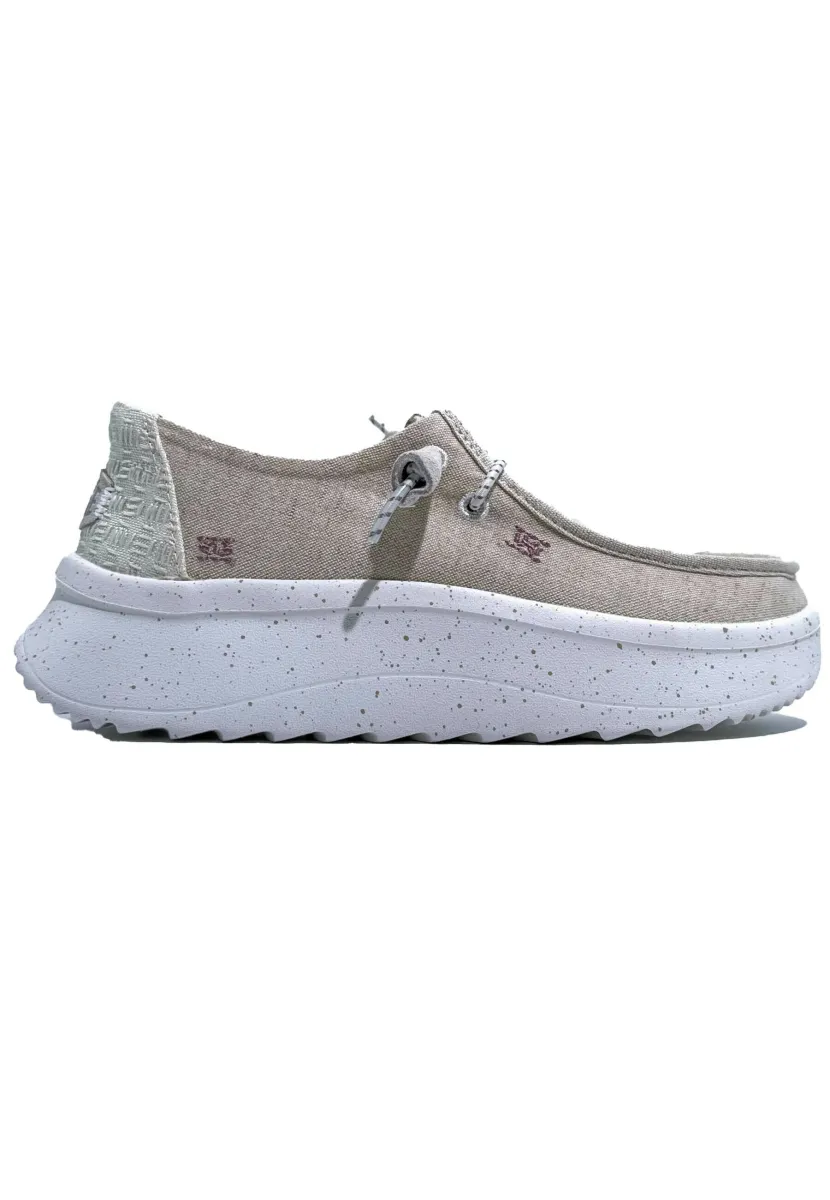 Wendy Peak Chambray - Plateauschuhe - Bootsschuh - beige