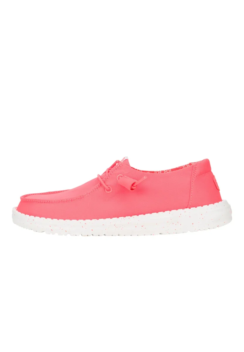 Wendy Stretch Canvas - Slip-On Schuhe - Sportlicher Schnürer - fiery coral