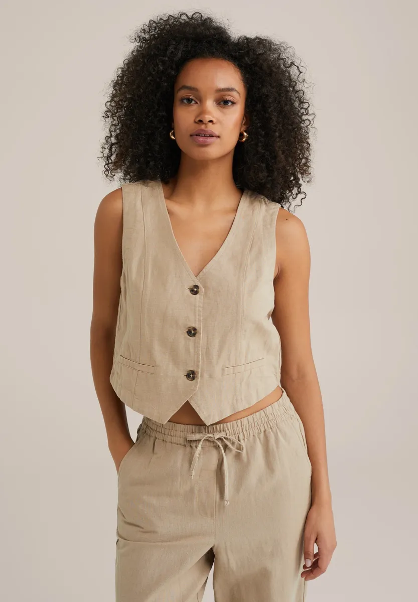 Weste - beige