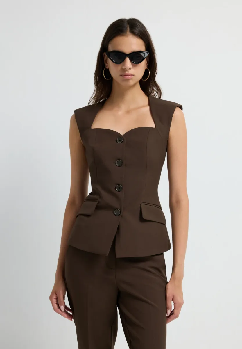 Weste - brown