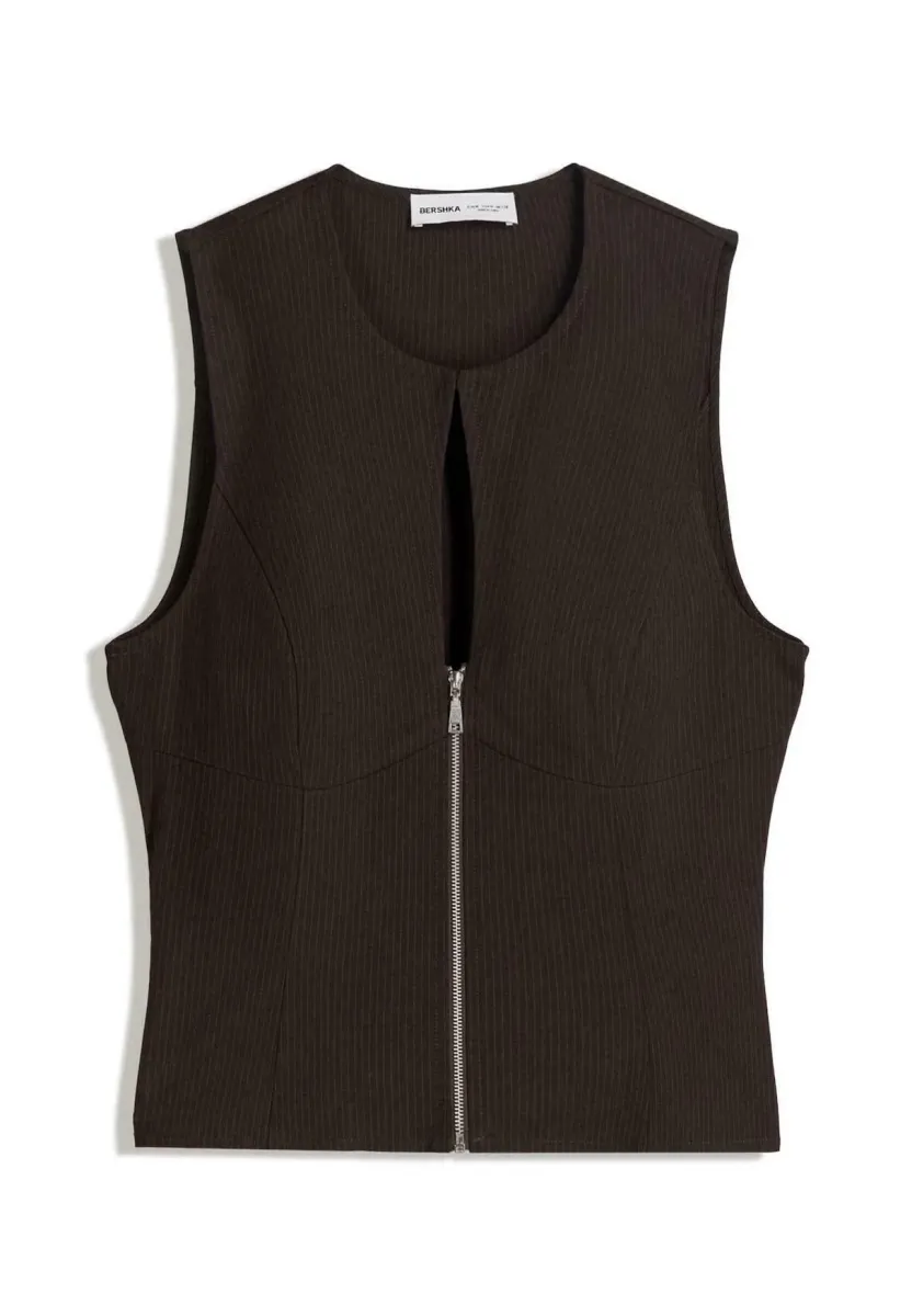 Weste - dark brown