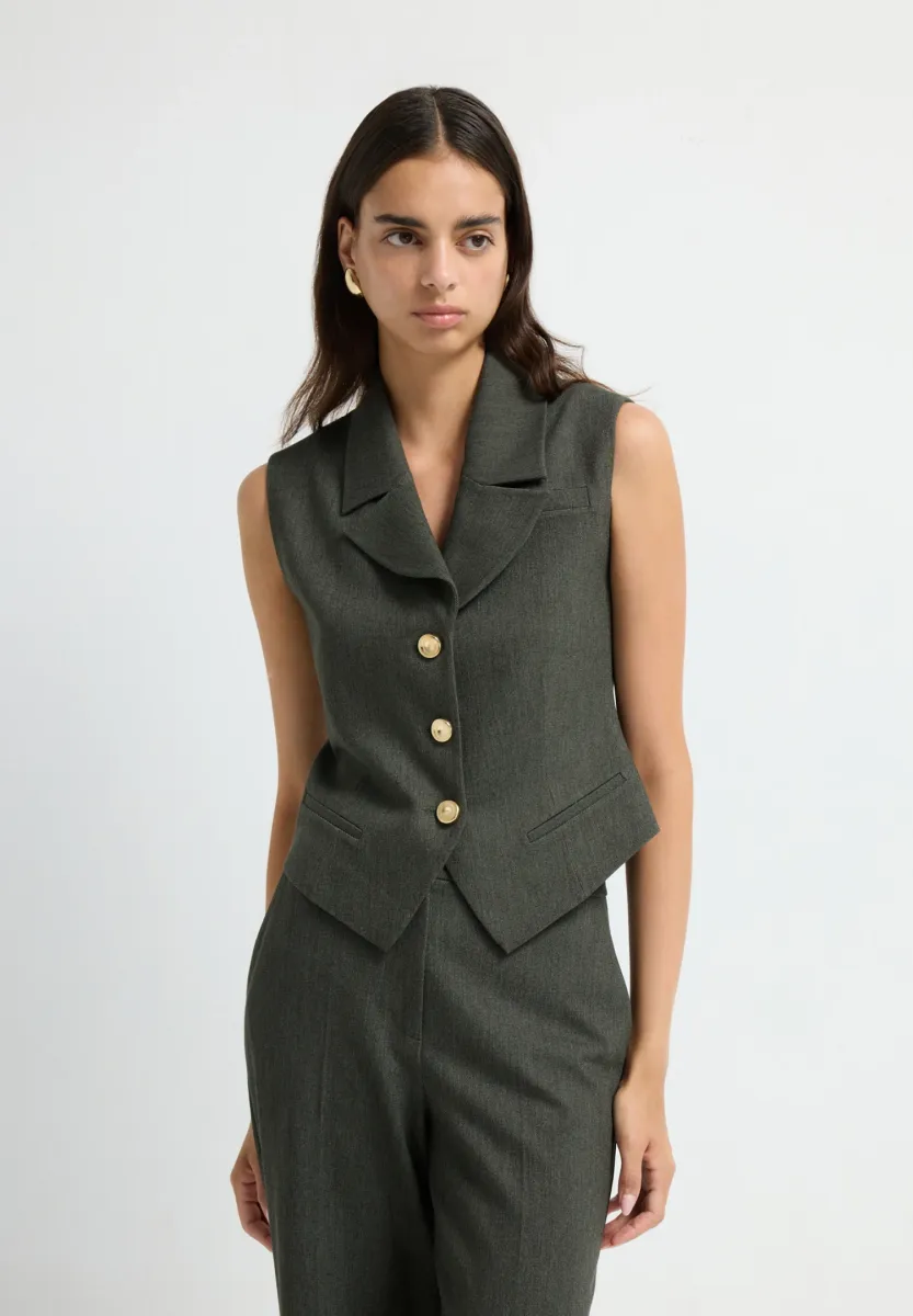Weste - khaki