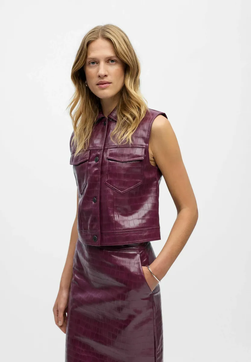 Weste - mauve wine