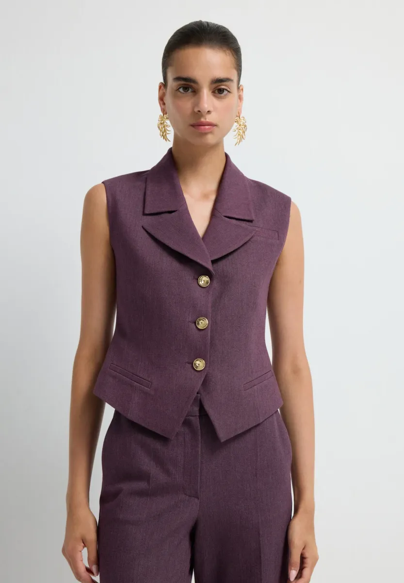 Weste - mauve
