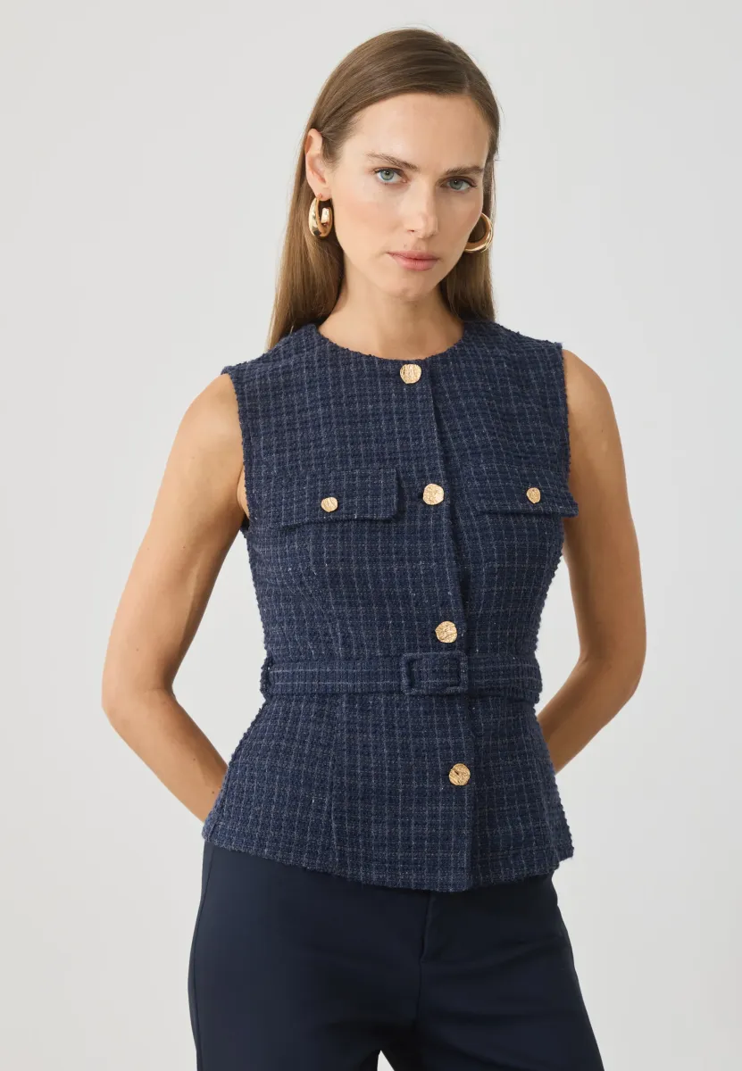 Weste - navy blazer blue