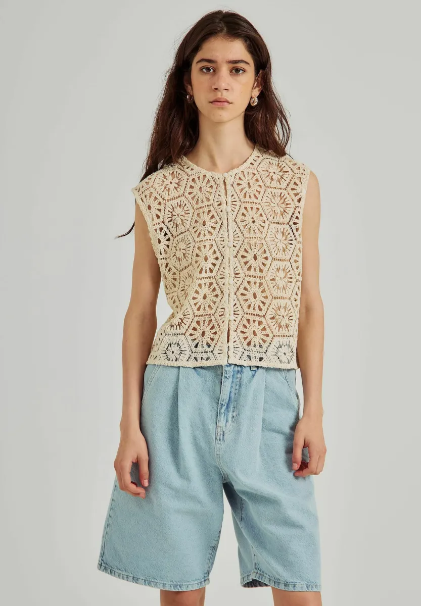 Weste - off white