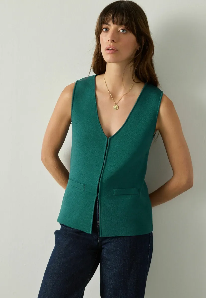 Weste - teal blue