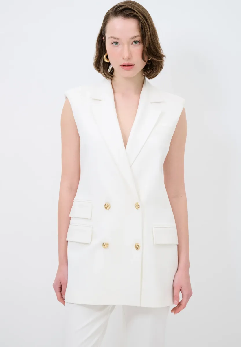 Weste - white