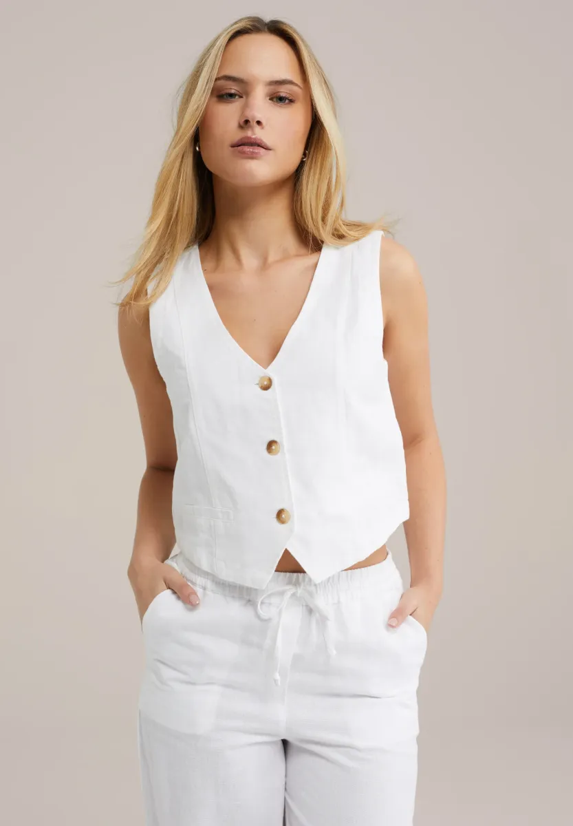 Weste - white