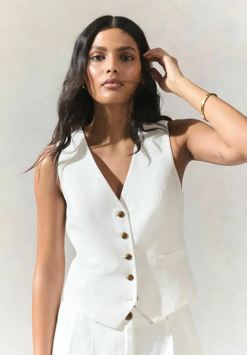 Weste - white