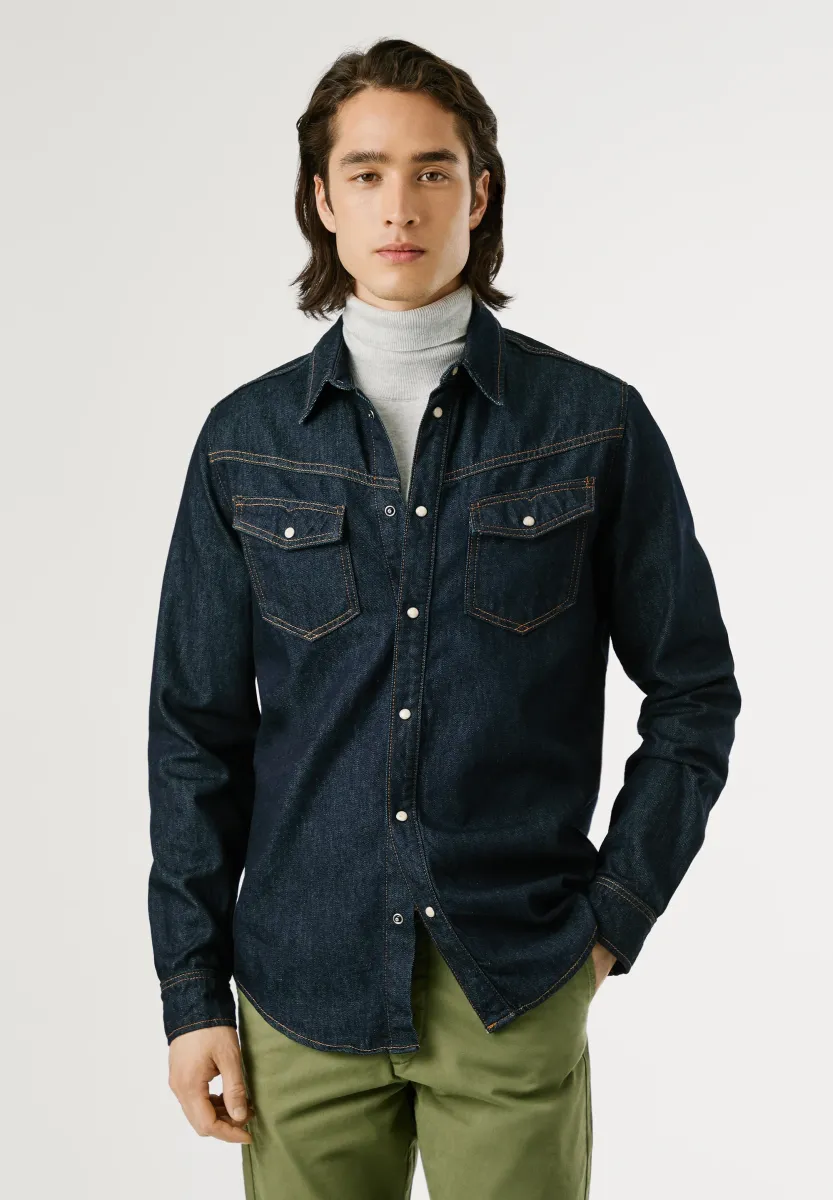 WESTERN - Hemd - denim