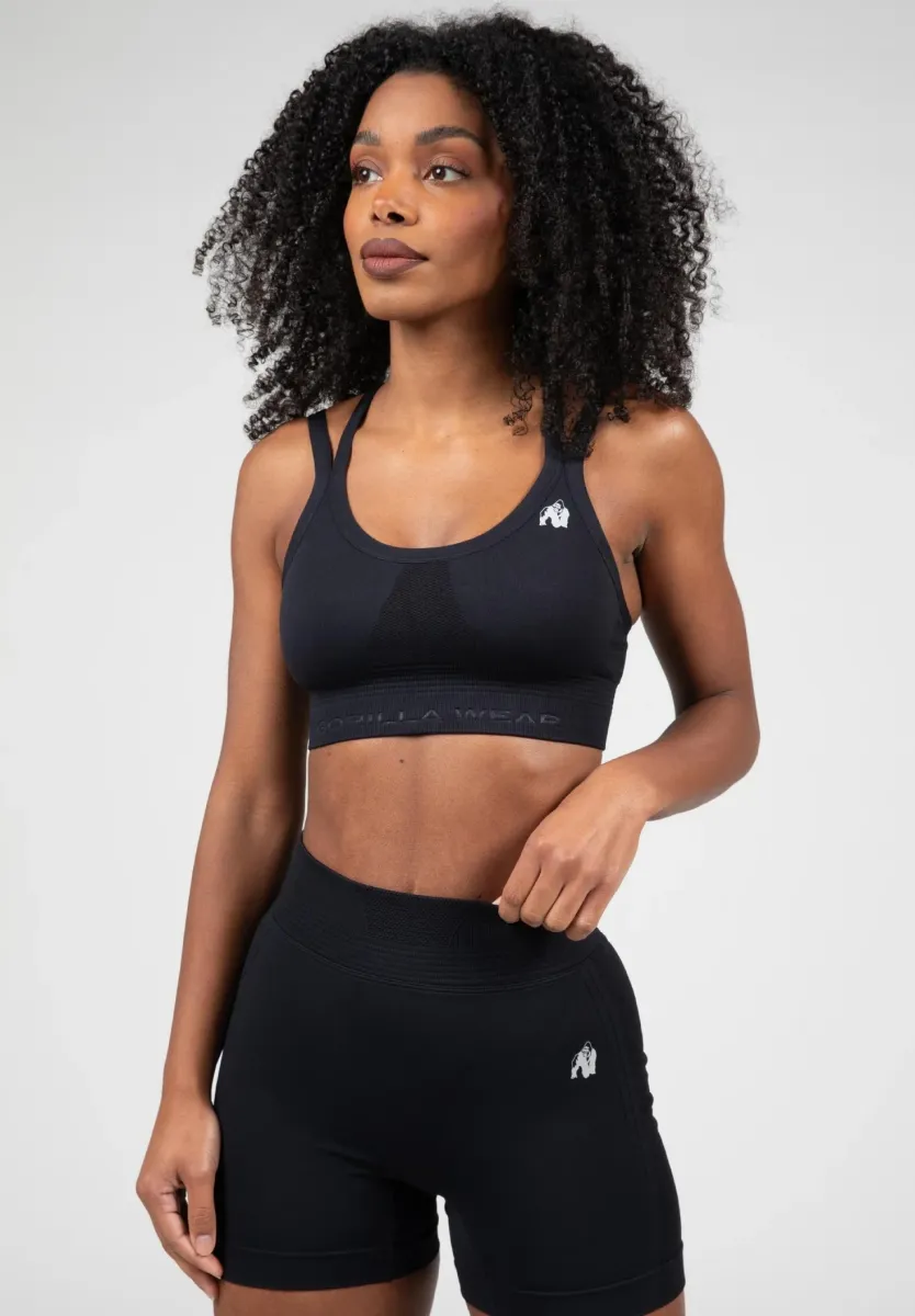 WHITNEY SEAMLESS - Sport-BH mit starker Stützkraft - black