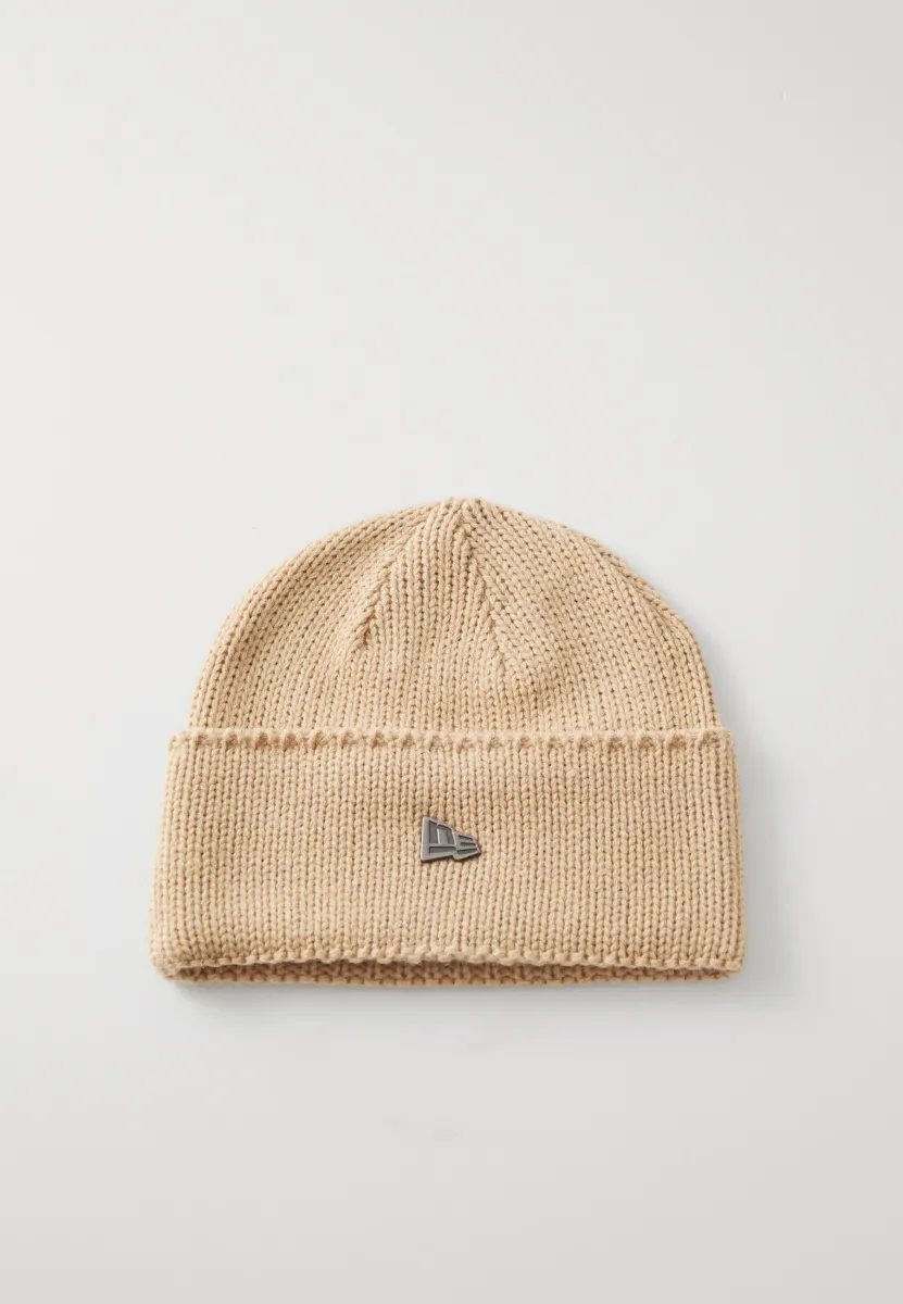 WIDE CUFF BEANIE UNISEX - Mütze - beige