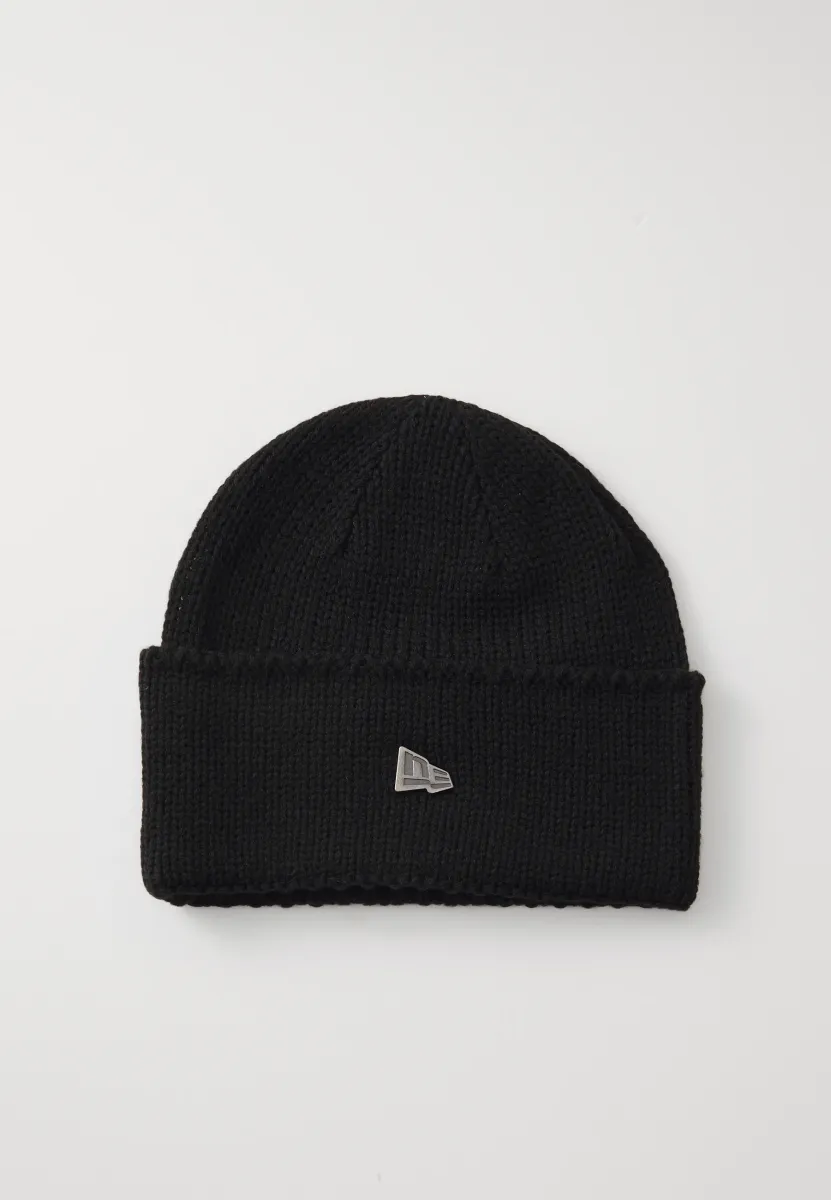 WIDE CUFF BEANIE UNISEX - Mütze - black