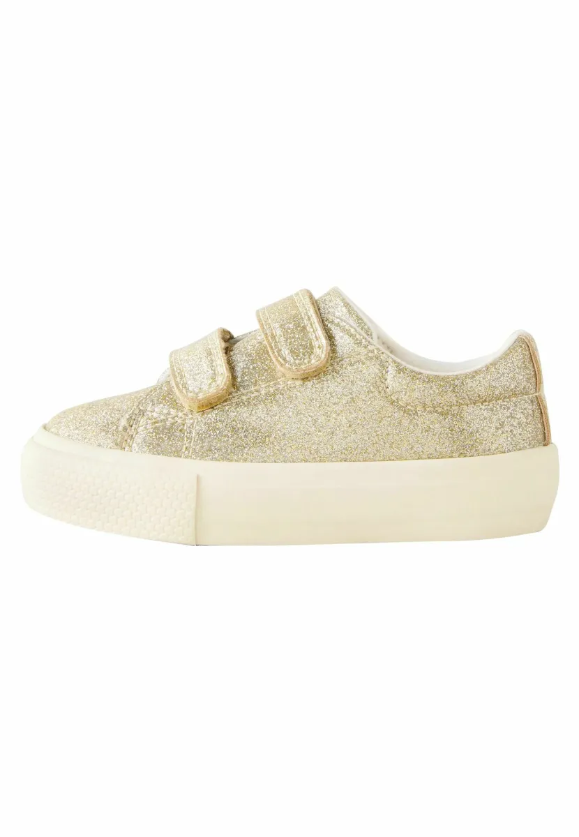 WIDE FIT- CHUNKY WITH TOUCH FASTENING - Lauflernschuh - gold