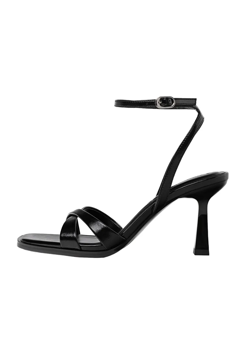WIDE FIT - Riemensandalette - black