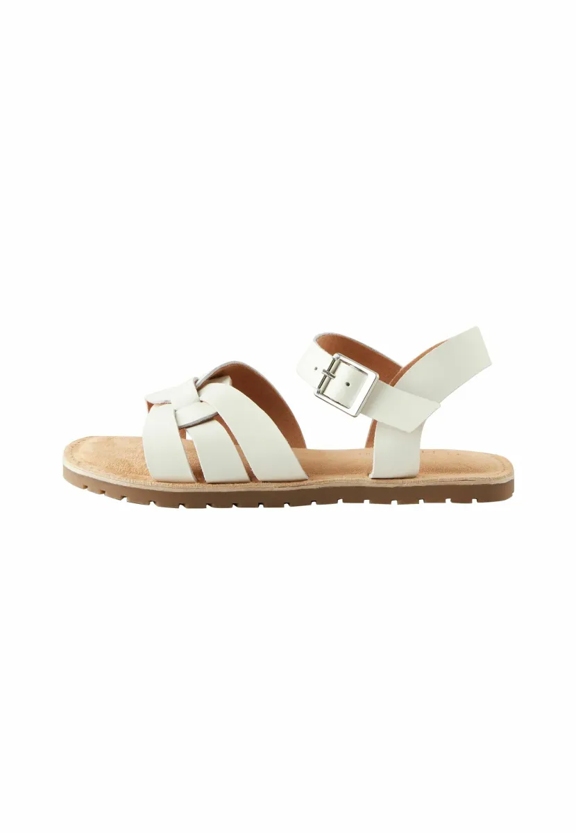 WIDE FIT  - Riemensandalette - white