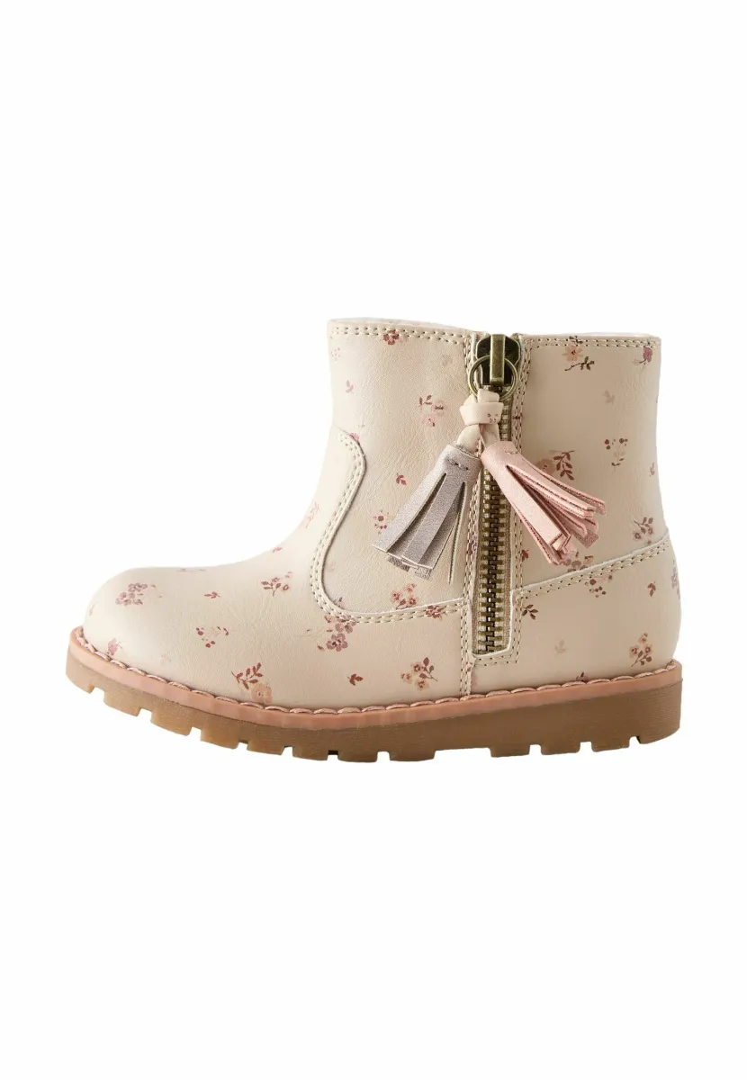 WIDE FIT- ZIP TASSEL  - Snowboot/Winterstiefel - neutral floral