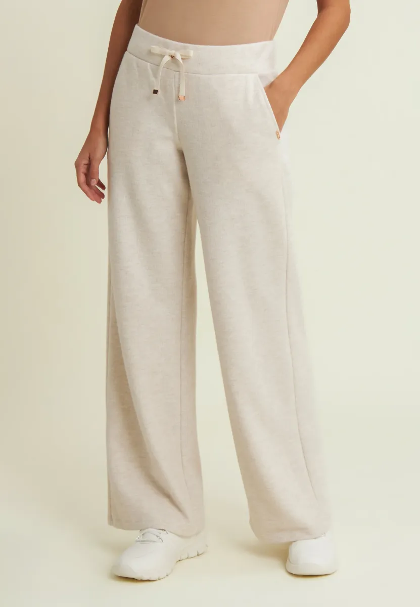 WIDE LEG EFFETTO  - Jogginghose - beige