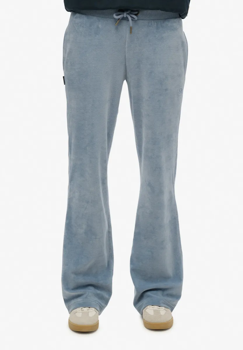 WIDE LEG JOGGERS - Stoffhose - tidal blue