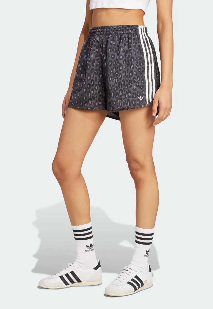 WIDE LEG LEO PRINT SATIN - Shorts - multicolor/black