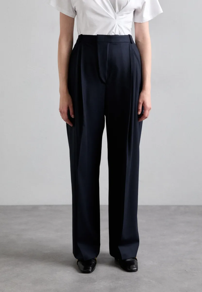 WIDE LEG TROUSER - Stoffhose - midnight